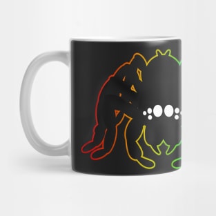 Spider (Black & Rainbow outline) Mug